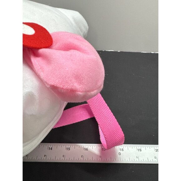 Hello Kitty Plush Backpack With Pink Straps & Red Polka Dot Overalls For Kids - Picture 10 of 10